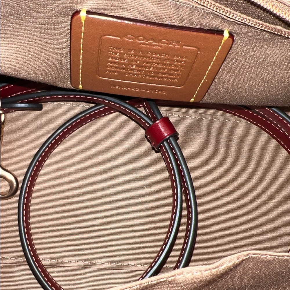 Coach Cherry Print Brown and Pink Satchel Set - Picture 5 of 5